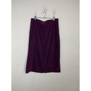 Briggs Petite Women 16P Plum Purple Holiday Party Pencil Skirt Jewel Tone Office